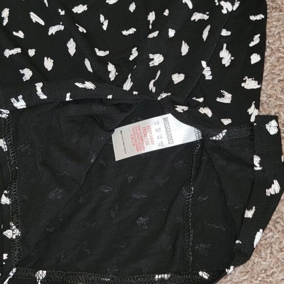 Missguided Co Ord Print Crop Top & Mini Skirt 2 Piece Set Size US 14 - Picture 5 of 7